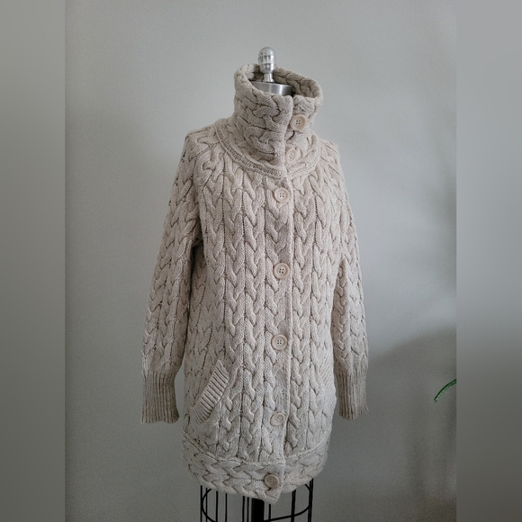 ZARA wool chunky cable knit sweater - Picture 10 of 14
